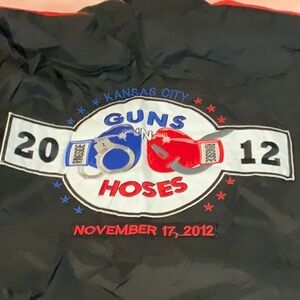 RINGSIDE BOXING Windbreaker Black Jacket Sz S GUNS N HOSES 2012 Z45